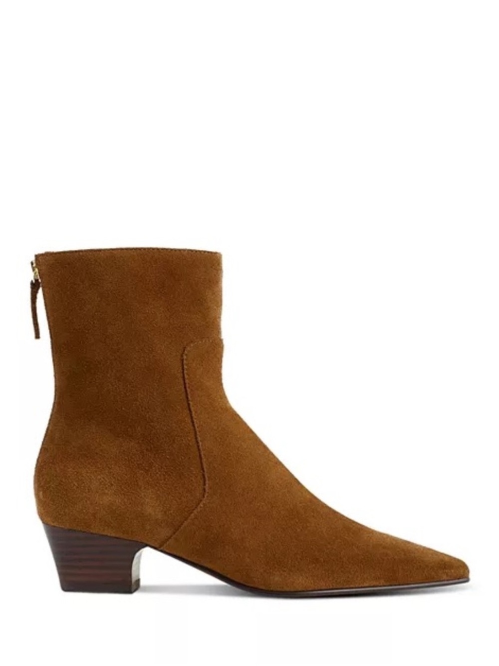 Madewell The Lexi Suede Ankle Boot in Chestnut Brown Size 8 NWOB